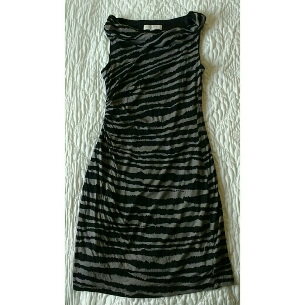 LOFT tiger/zebra stripe dress, size medium